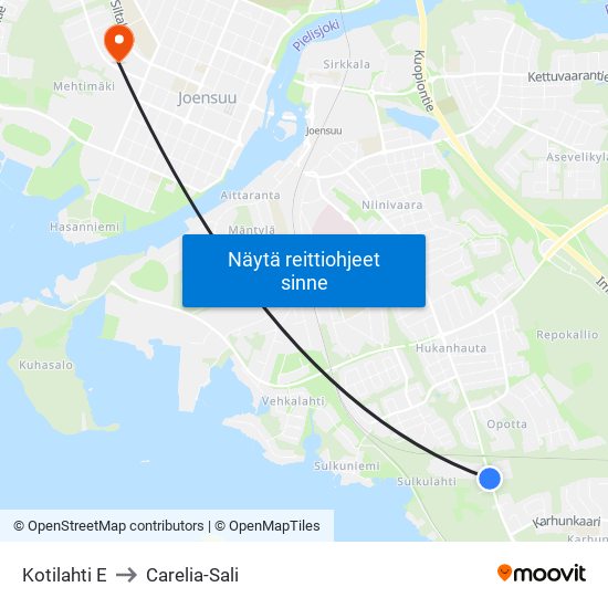 Kotilahti E to Carelia-Sali map