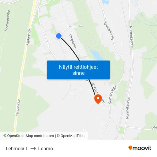 Lehmola L to Lehmo map