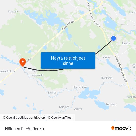 Häkinen P to Renko map