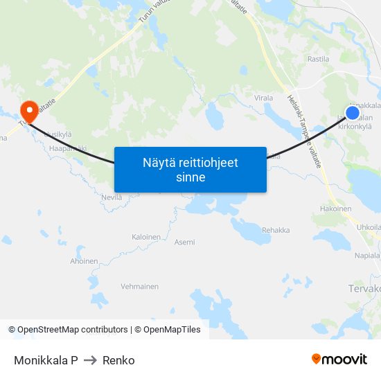 Monikkala P to Renko map