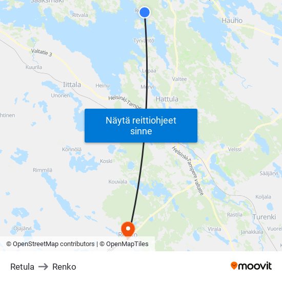 Retula to Renko map