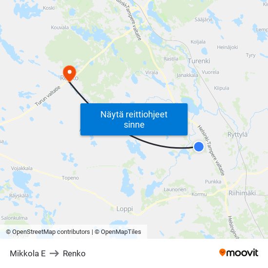 Mikkola E to Renko map