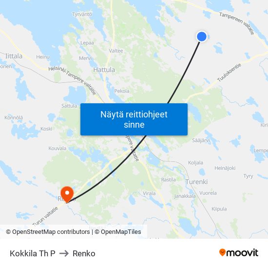 Kokkila Th P to Renko map
