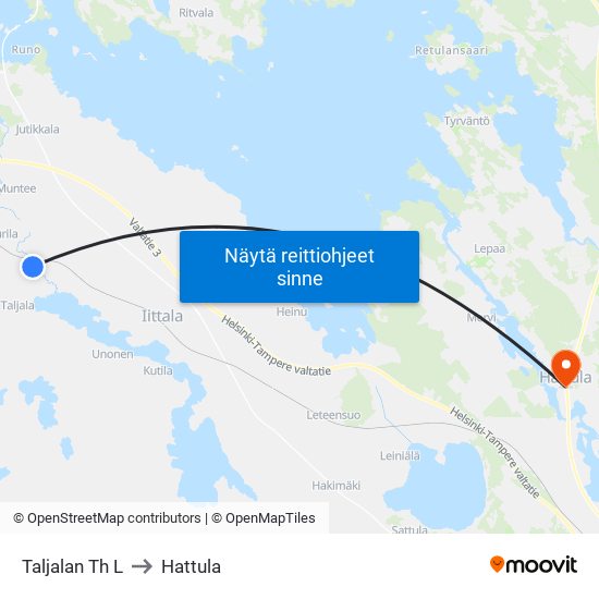 Taljalan Th L to Hattula map