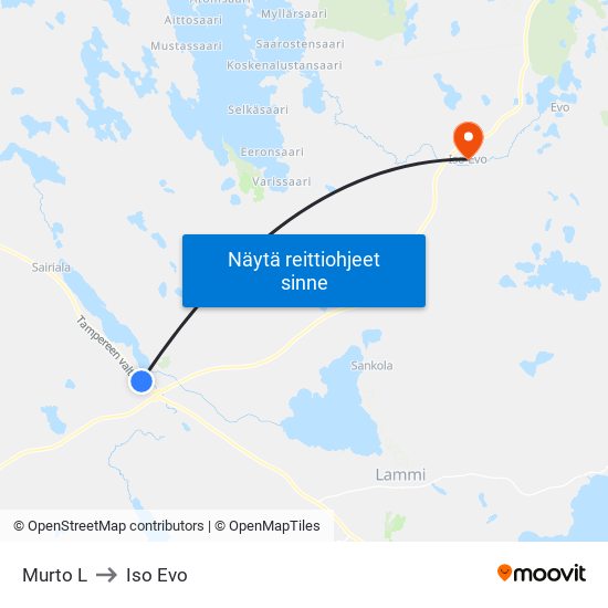 Murto L to Iso Evo map