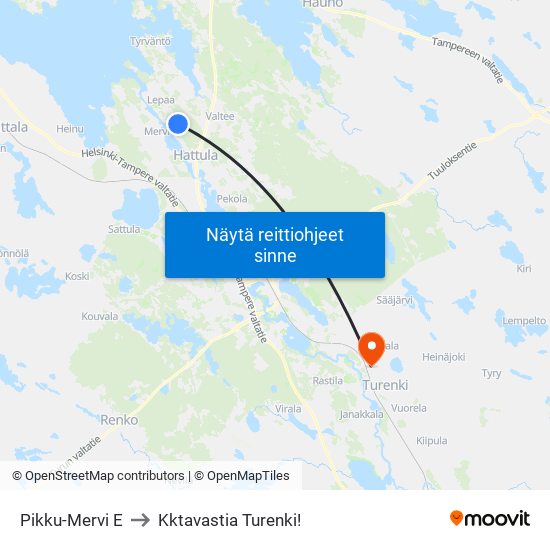 Pikku-Mervi E to Kktavastia Turenki! map