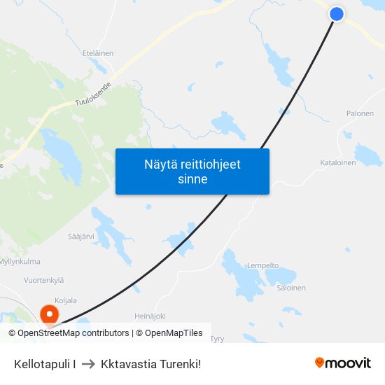 Kellotapuli I to Kktavastia Turenki! map