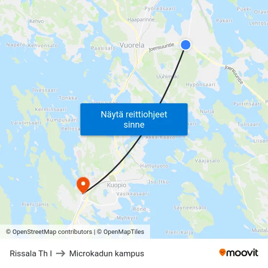 Rissala Th I to Microkadun kampus map