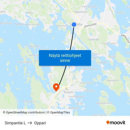 Simpantie L to Oppari map