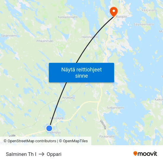 Salminen Th I to Oppari map
