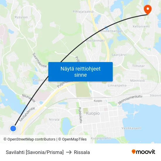 Savilahti [Savonia/Prisma] to Rissala map