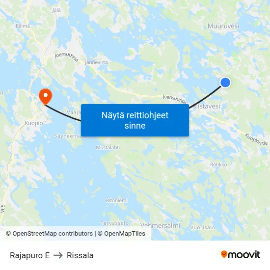 Rajapuro  E to Rissala map