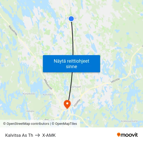 Kalvitsa As Th to X-AMK map