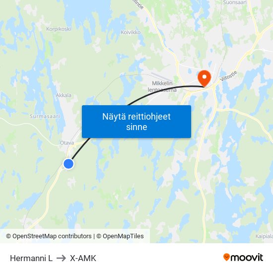 Hermanni  L to X-AMK map