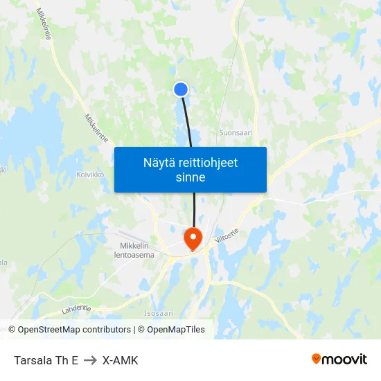 Tarsala Th  E to X-AMK map