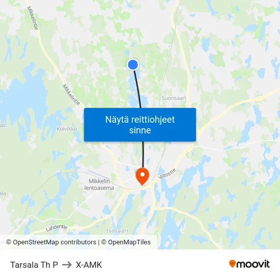 Tarsala Th  P to X-AMK map