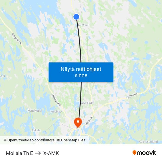 Moilala Th  E to X-AMK map