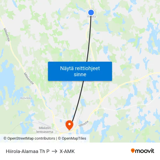 Hiirola-Alamaa Th  P to X-AMK map