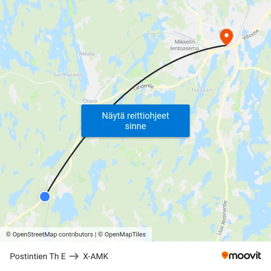 Postintien Th  E to X-AMK map