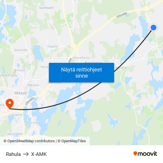 Rahula to X-AMK map