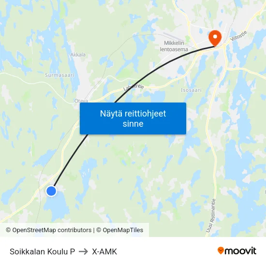 Soikkalan Koulu P to X-AMK map