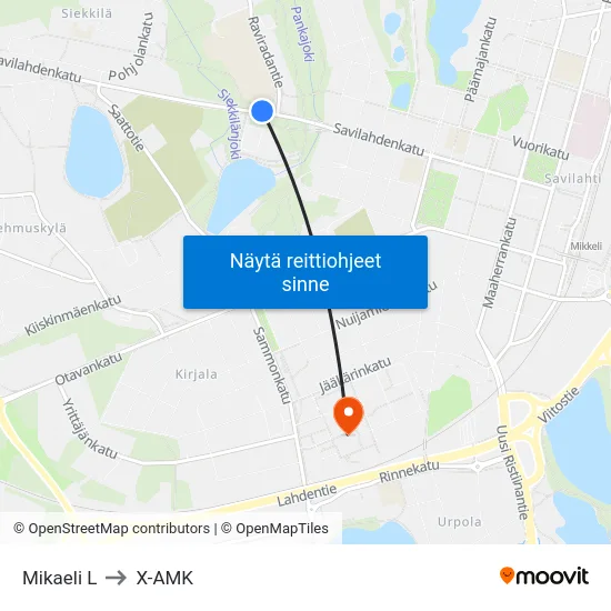 Mikaeli  L to X-AMK map