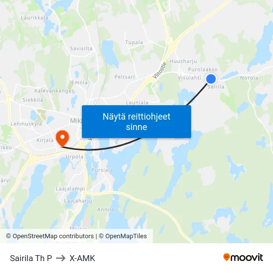 Sairila Th  P to X-AMK map