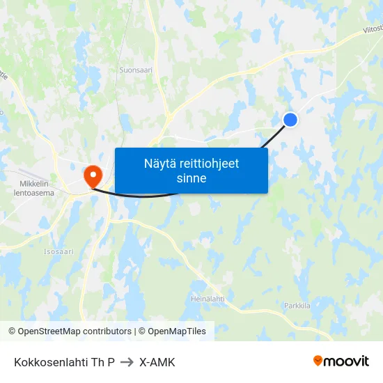 Kokkosenlahti Th  P to X-AMK map