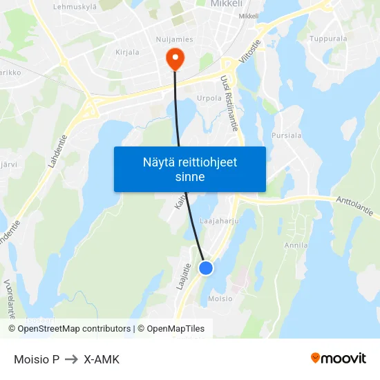 Moisio  P to X-AMK map