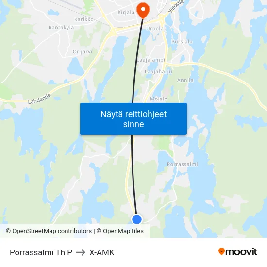 Porrassalmi Th  P to X-AMK map