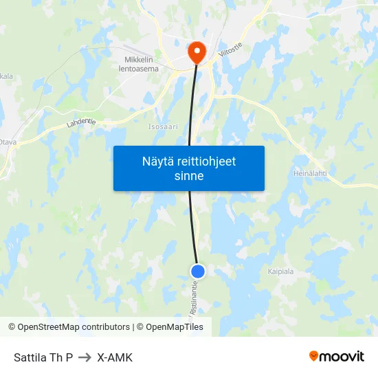 Sattila Th  P to X-AMK map