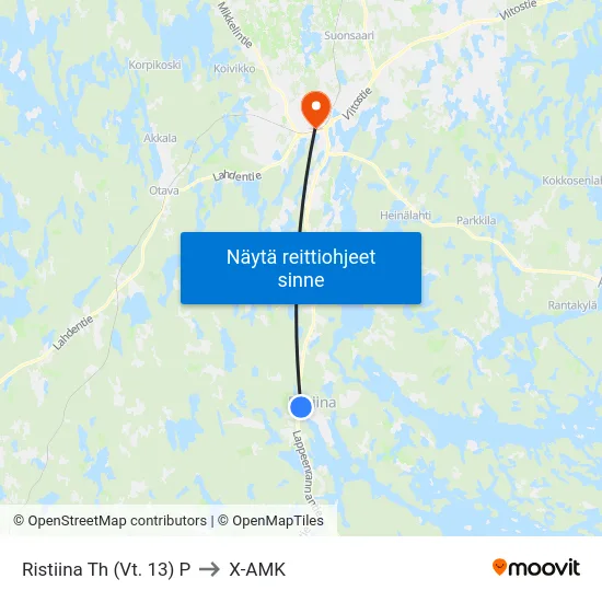 Ristiina Th (Vt. 13)  P to X-AMK map