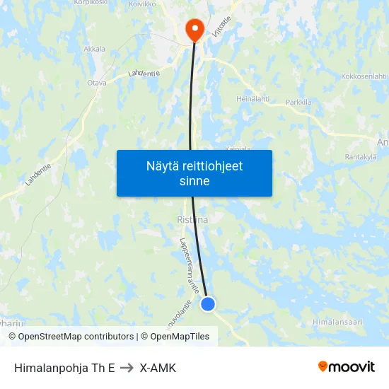 Himalanpohja Th  E to X-AMK map