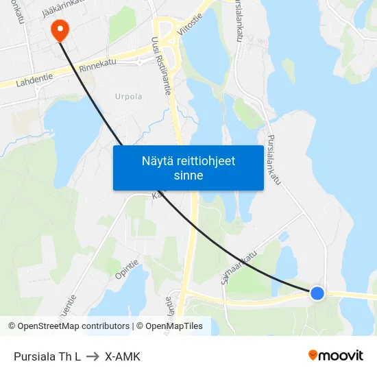 Pursiala Th  L to X-AMK map
