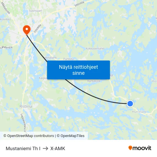 Mustaniemi Th  I to X-AMK map