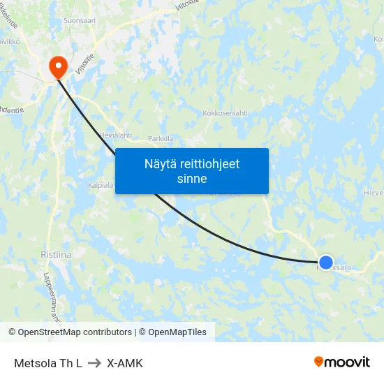 Metsola Th  L to X-AMK map