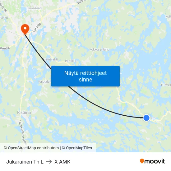 Jukarainen Th  L to X-AMK map