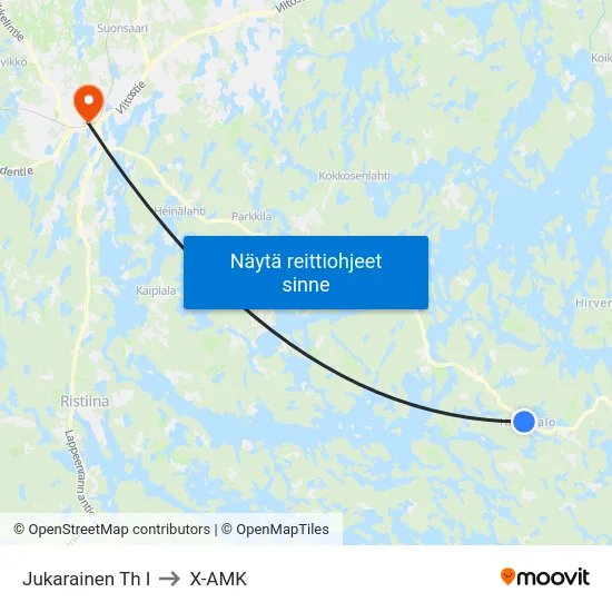 Jukarainen Th  I to X-AMK map
