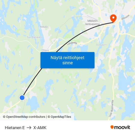 Hietanen  E to X-AMK map