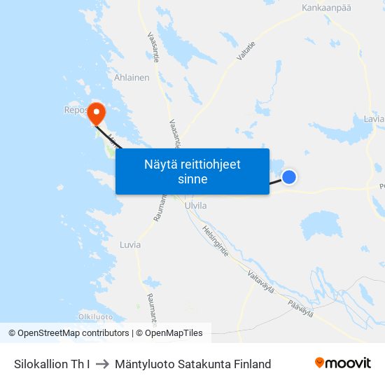 Silokallion Th I to Mäntyluoto Satakunta Finland map