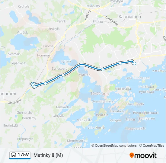 175V Bus Line Map
