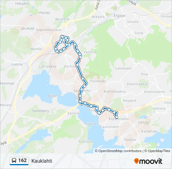 162 Bus Line Map
