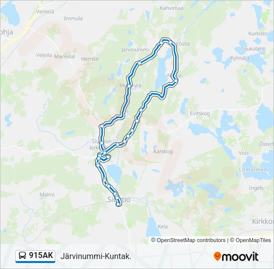 915AK Bus Line Map
