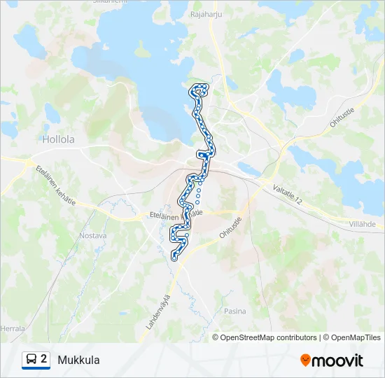 2 Bus Line Map