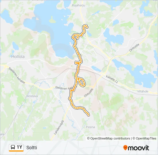 1Y Bus Line Map