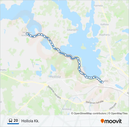 20 Bus Line Map