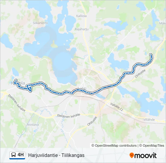 4H Bus Line Map