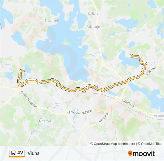 4V Bus Line Map