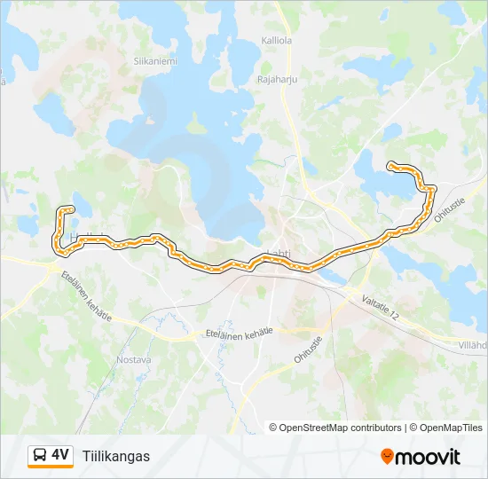 4V Bus Line Map