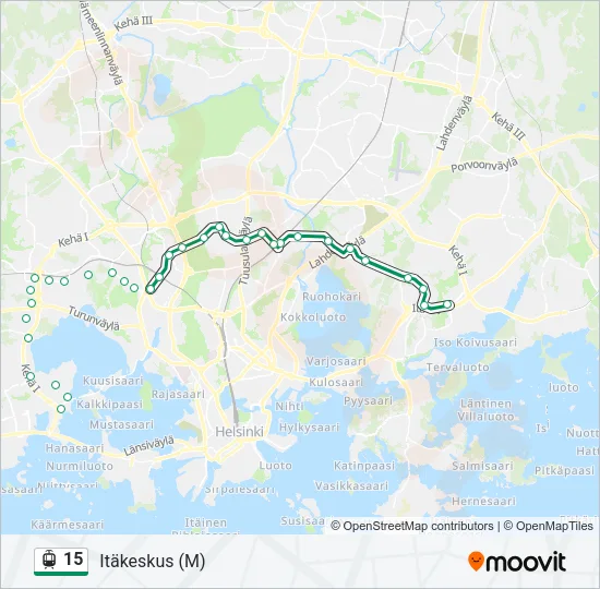 15 Tram Line Map